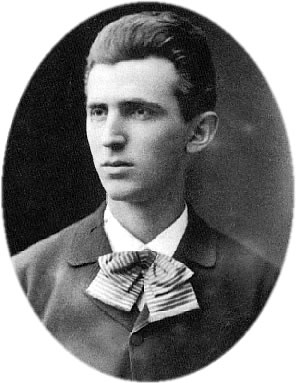 a fiatal Nikola Tesla