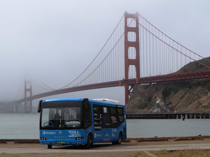 80 eDays, elektromos Modulo a Golden Gate lábánál