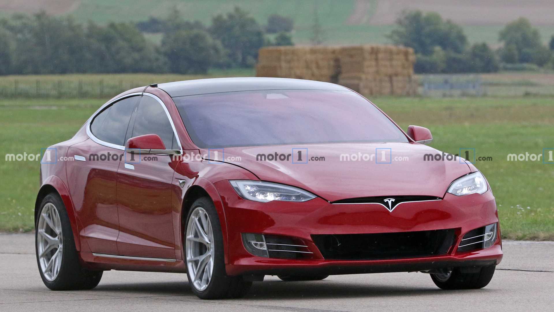 A következő generációs Model S prototípusa. Forrás: CarPix