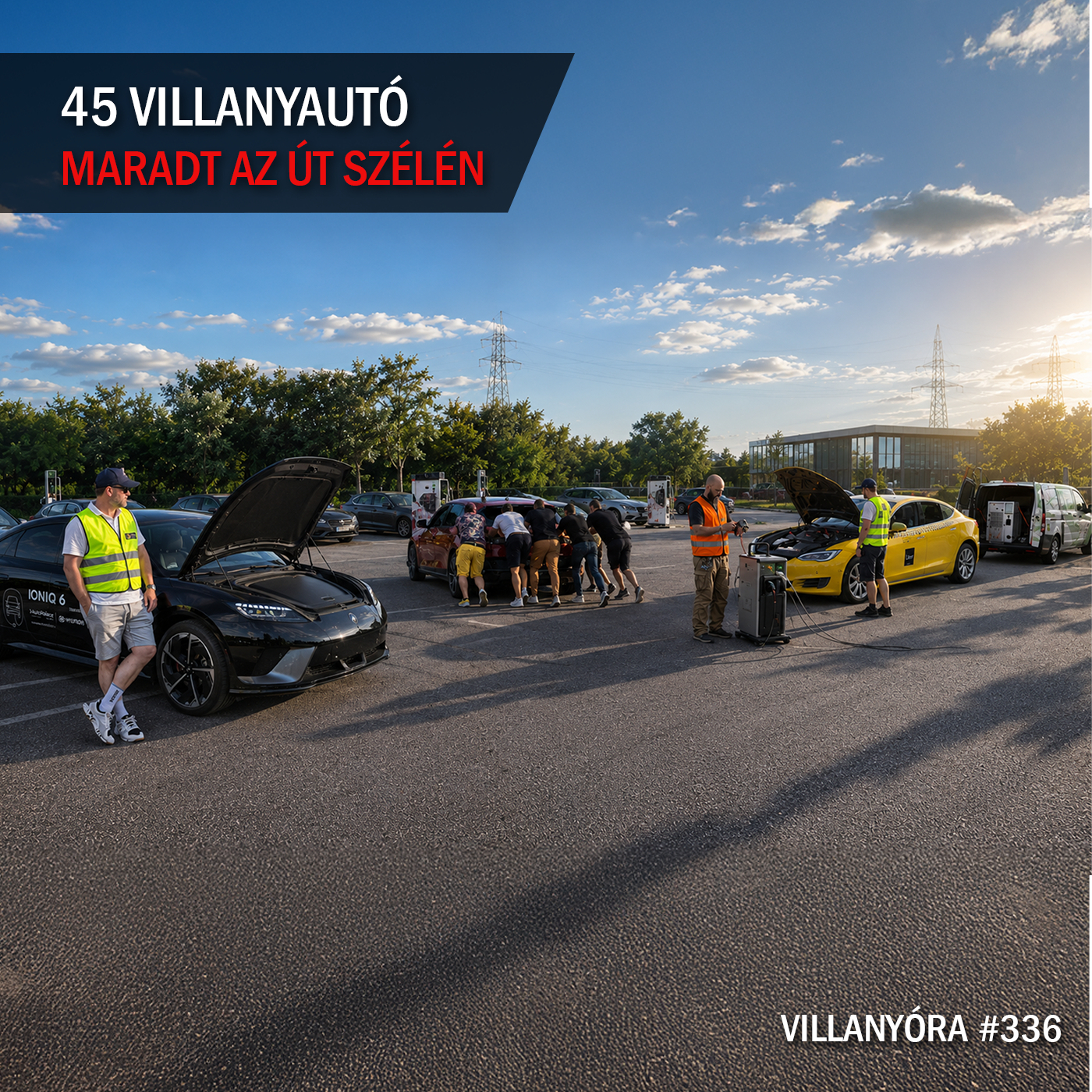 Villanyóra #336 - 45 villanyautó maradt az út szélén