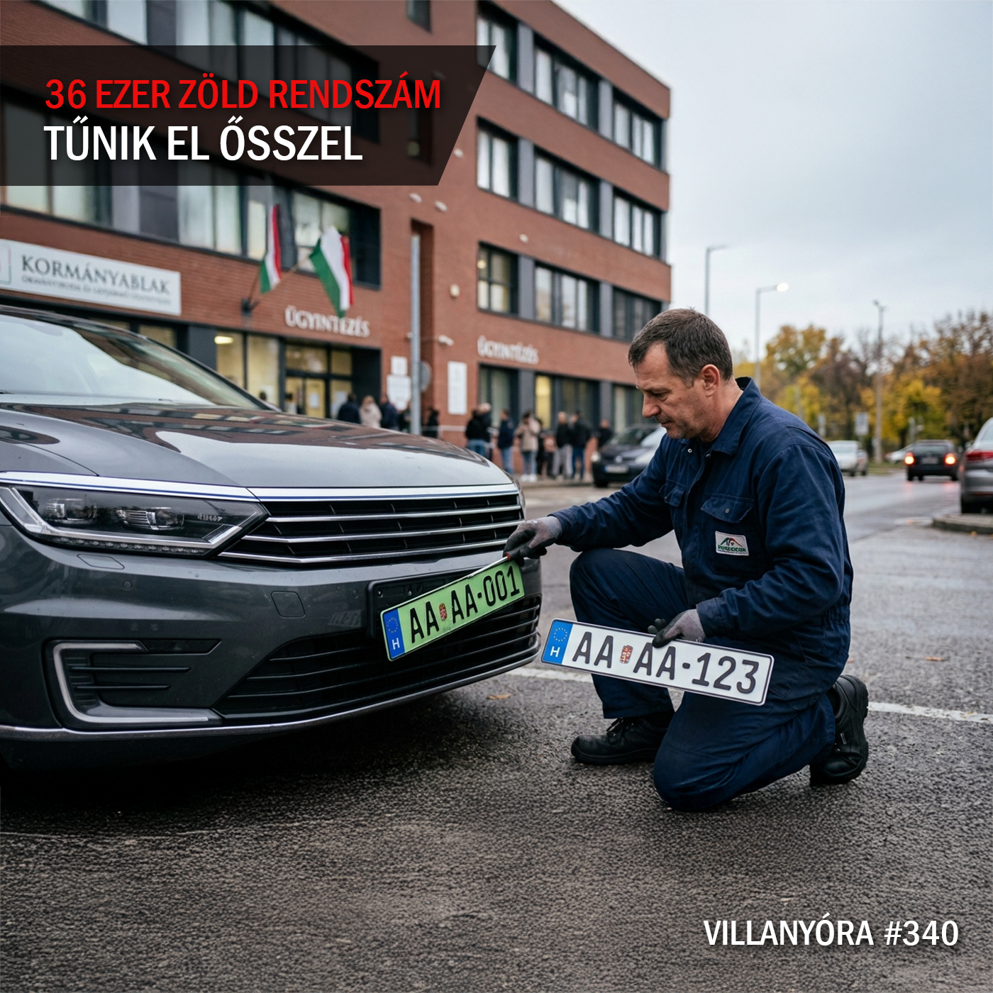 Villanyóra #340 - 36 ezer zöld rendszám tűnik el